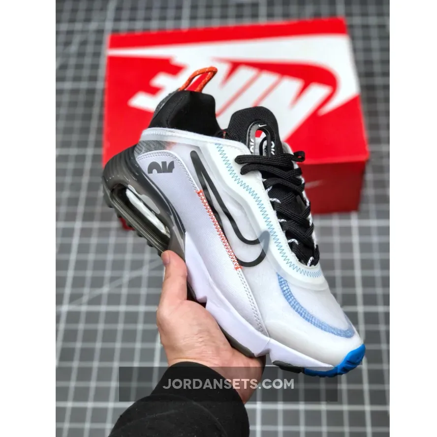 Nike Air Max 2090 White/Black-Pure Platinum-Bright Crimson