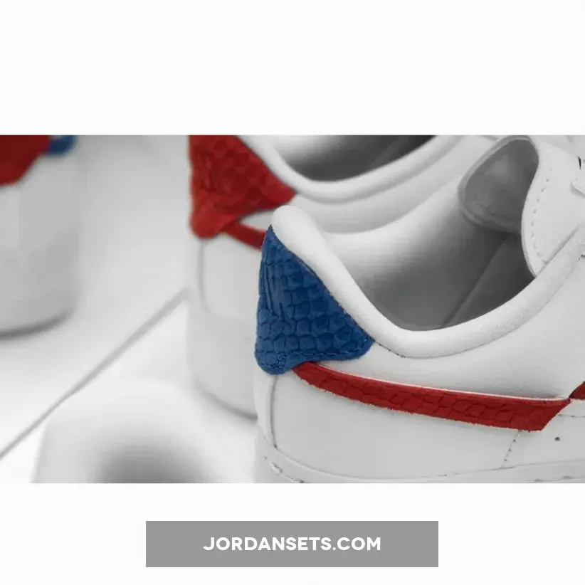 Nike Air Force 1 LXX White/Game Royal/University Red DC1164-100 - red snakeskin