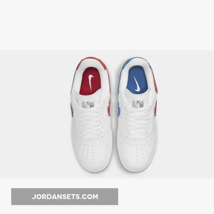 Nike Air Force 1 LXX White/Game Royal/University Red DC1164-100 - red snakeskin