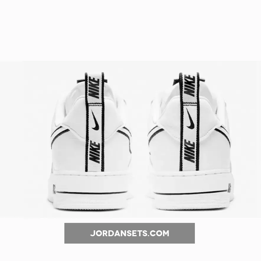 Nike Air Force 1 White Black DH2472-100 / nike air force 1 velcro patches