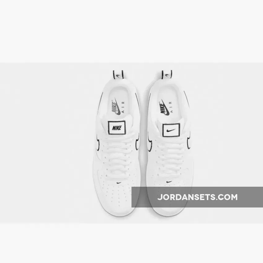 Nike Air Force 1 White Black DH2472-100 / nike air force 1 velcro patches