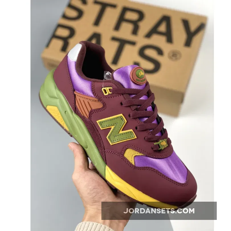 Stray Rats x New Balance 580 Red Purple MT580SR2 stray rats mt580