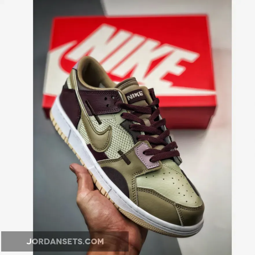 Nike Dunk Low Scrap Latte Tan Brown / Cappuccino Dunks Low DH7450-100