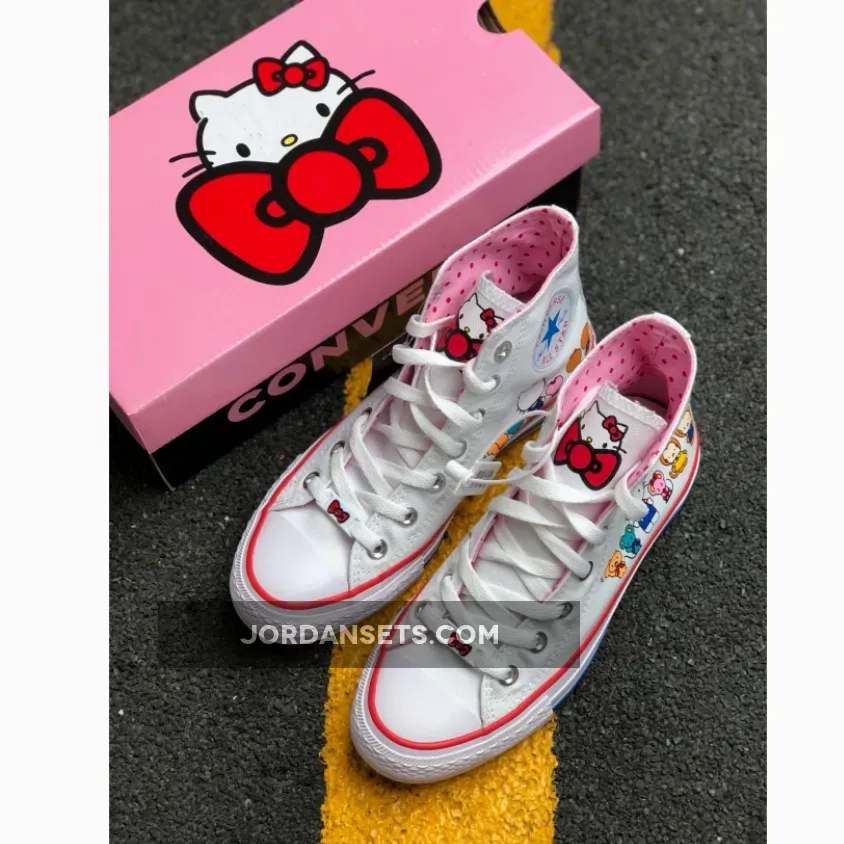 Converse x Hello Kitty Chuck Taylor All Star High Top White/Prism Pink - Hello Kitty Converse Goat 162944C