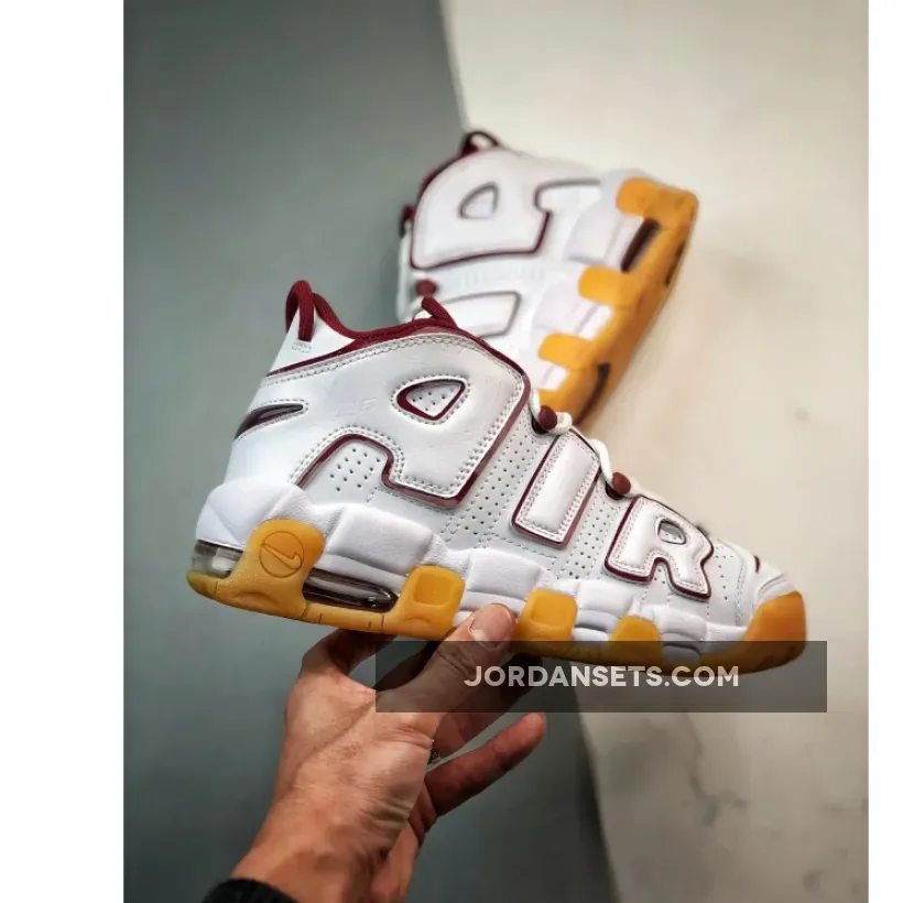Nike Air More Uptempo White Team Red Gum FJ2846-100 Nike Air More Uptempo White Team Red Gum FJ2846-100