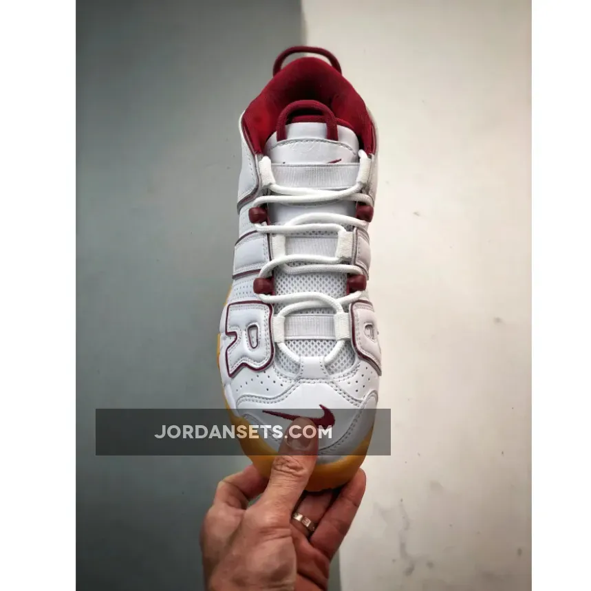 Nike Air More Uptempo White Team Red Gum FJ2846-100 Nike Air More Uptempo White Team Red Gum FJ2846-100