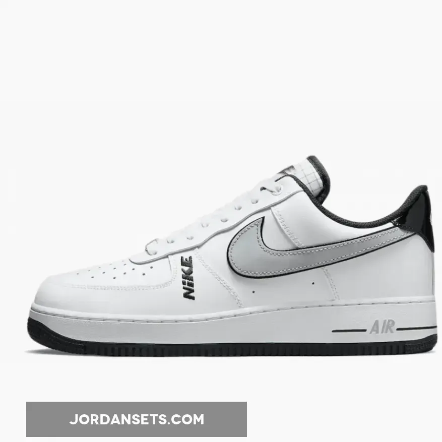 Nike Air Force 1 Low White Black Grey DC8873-101 #patent leather af1