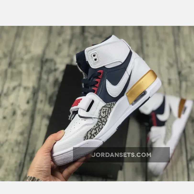 Dream Team Jordans Air Jordan Legacy 312 Olympic White/Midnight Navy-Varsity Red