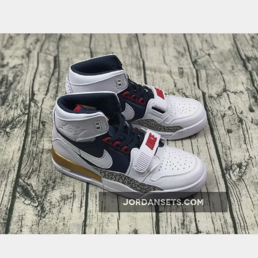 Dream Team Jordans Air Jordan Legacy 312 Olympic White/Midnight Navy-Varsity Red