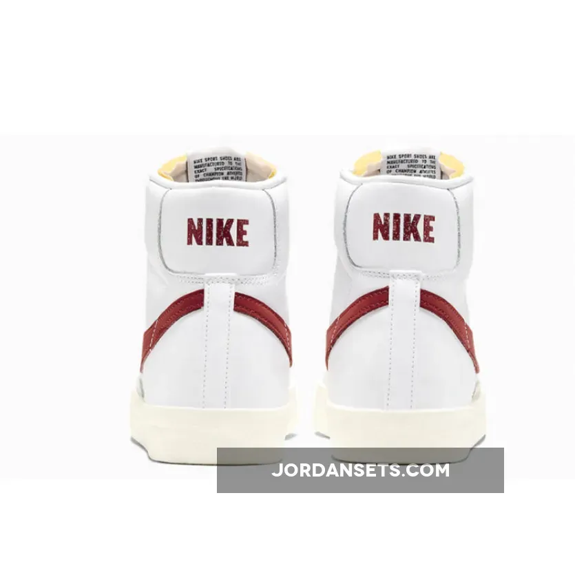 Nike Blazer Mid 77 White Red BQ6806-102 #nike blazer brick red