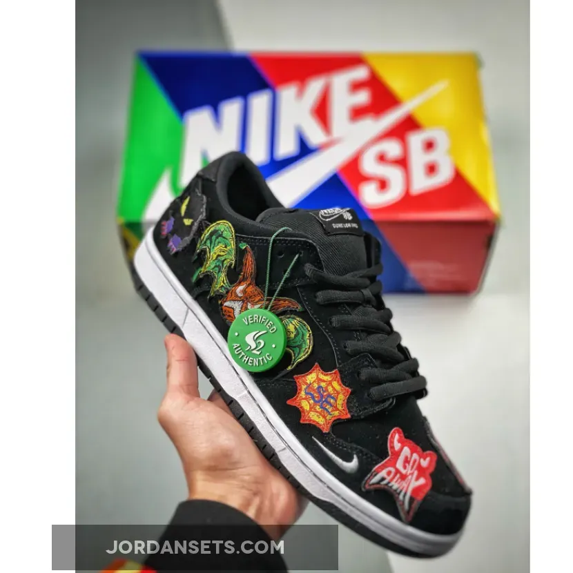 Neckface x Nike SB Dunk Low Black/White DQ4488-001 - nike neck face