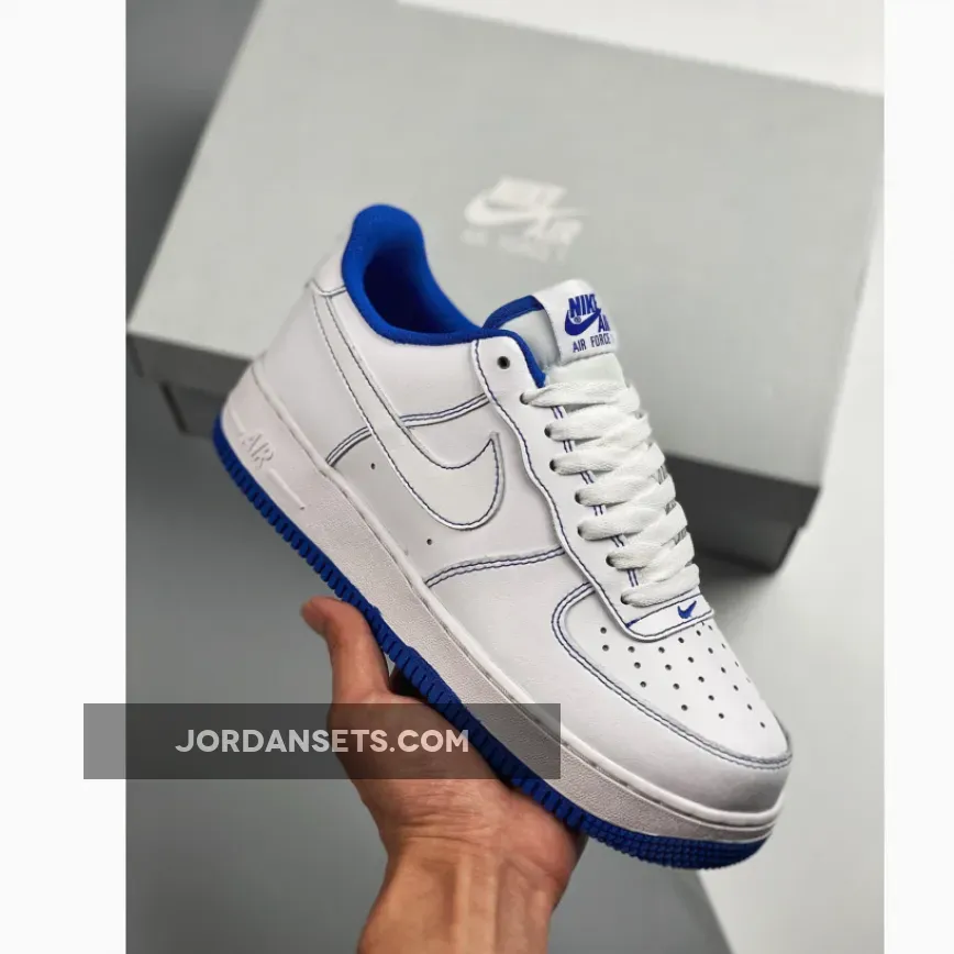Air Force 1 Game Royal / Nike Air Force 1 White Game Royal Stitch CV1724-101