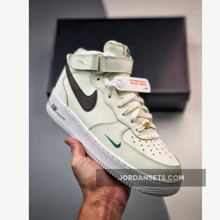 Nike Air Force 1 Mid '40th Anniversary' Sail/Brown Basalt-Malachite - nike air force 1 brown basalt