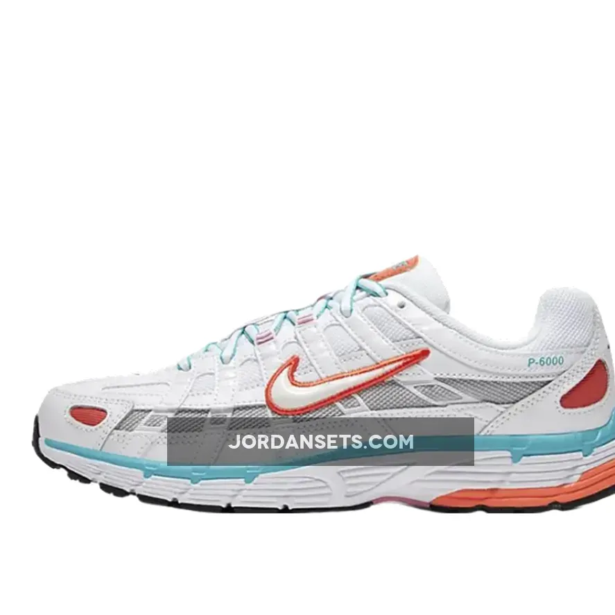 Nike P-6000 White/Oracle Aqua/Magic Flamingo/White BV1021-105 Brand New