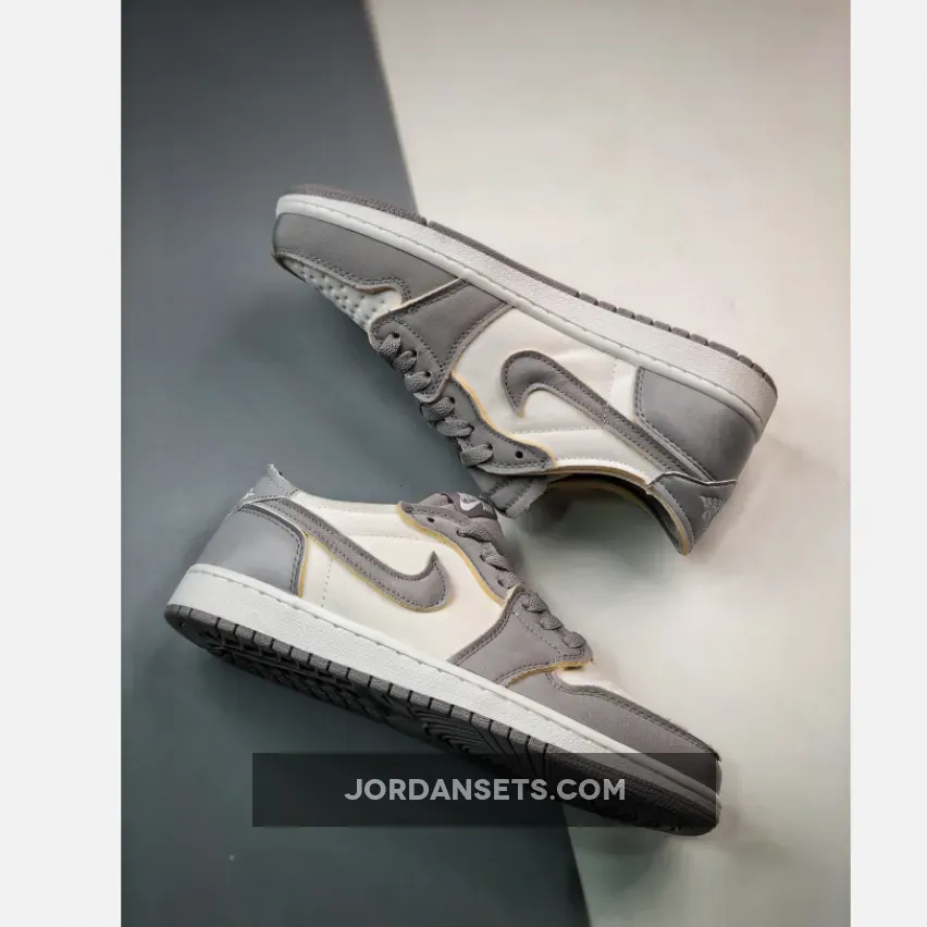 Air Jordan 1 Low Craft Tech Grey/Light Orewood Brown-White DN1635-002 air jordan 1 se craft