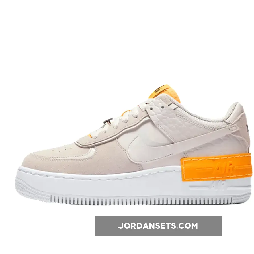Nike Air Force 1 Shadow Vast Grey Laser Orange air force shadow orange
