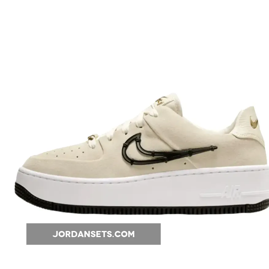 Nike Air Force 1 Sage Low LX Light Cream Metallic Gold WMNS CI3482-200 For Sale