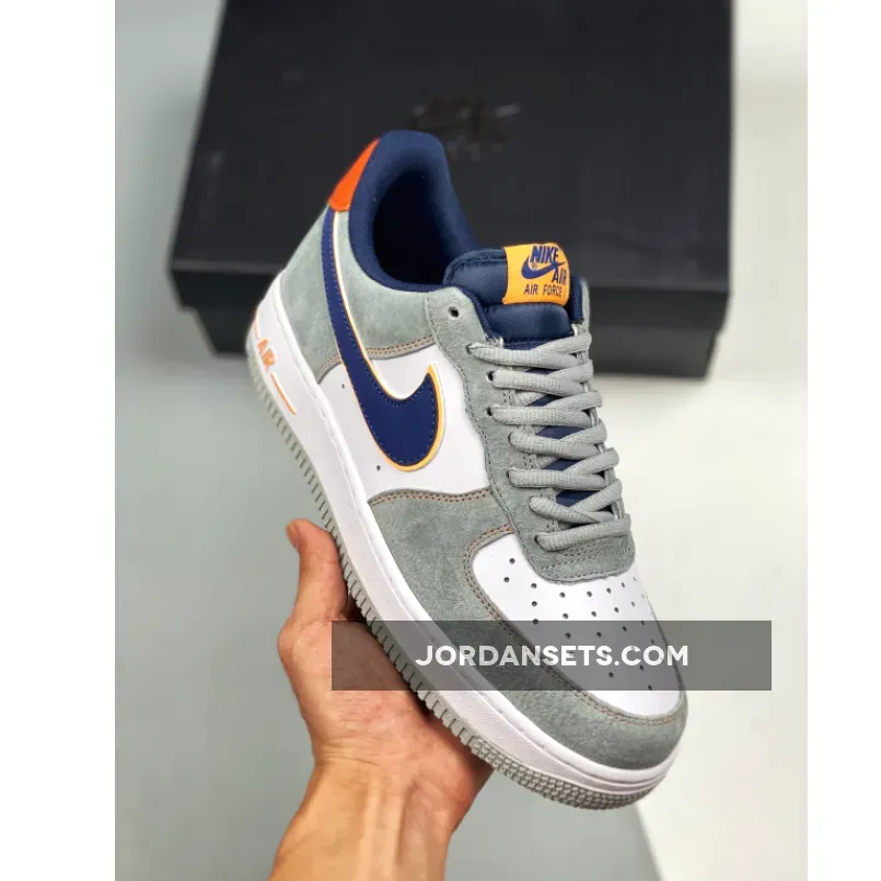 Nike Air Force 1 Low Grey White Navy 1680505063 Restock