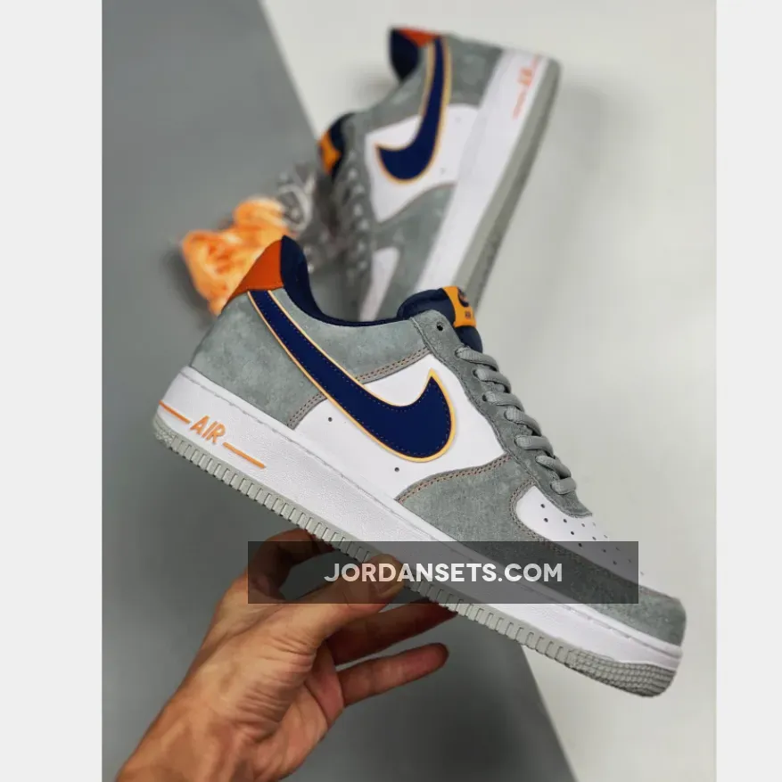 Nike Air Force 1 Low Grey White Navy 1680505063 Restock