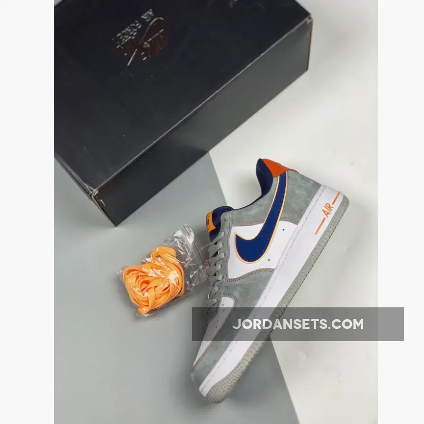 Nike Air Force 1 Low Grey White Navy 1680505063 Restock