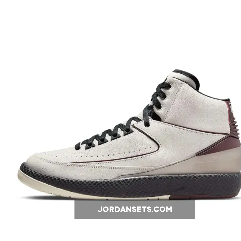A Ma Maniere x Air Jordan 2 'Airness' Sail/Black-Burgundy Crush / air jordan 2 a ma maniere release date