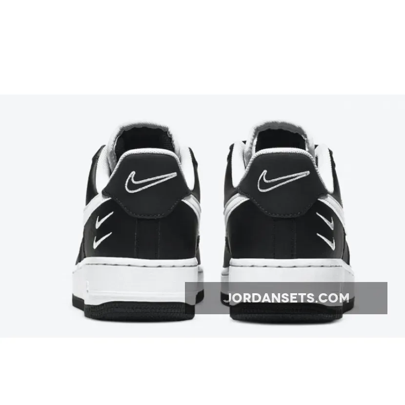 Nike Air Force 1 Low Double Swoosh Black White air force 1 double swoosh
