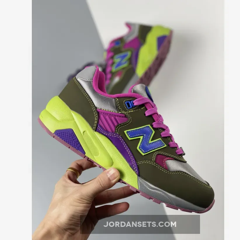 Stray Rats x New Balance 580 Dark Moss/Cosmic Grape / stray rat new balance