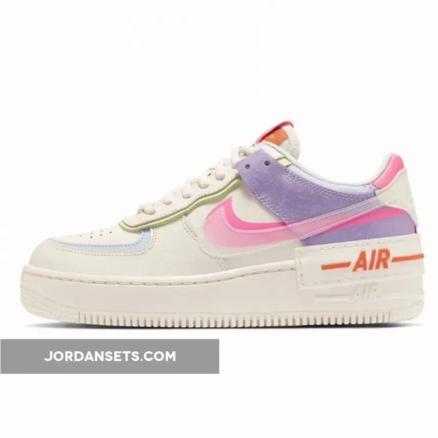 Nike Air Force 1 Shadow Beige/Pale Ivory/Pink - transparent air force 1