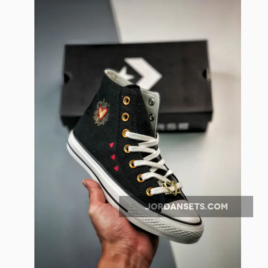 Converse Chuck Taylor All Star Hearts Black A03932C Restock