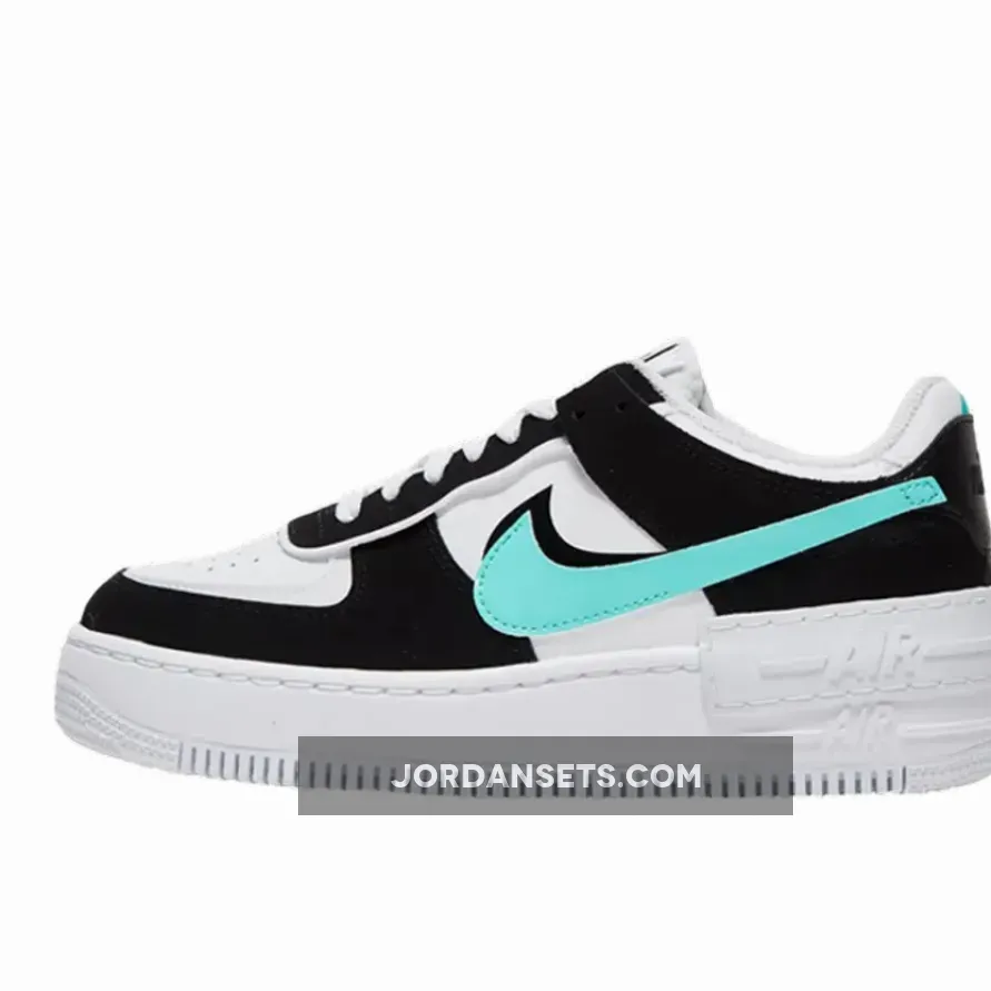 Nike Air Force 1 Shadow White Black CZ7929-100 air force 1 shadow teal
