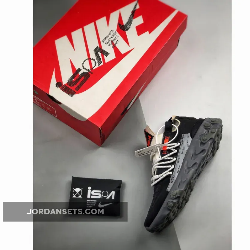 Nike React WR ISPA Black/Metallic Silver AR8555-001 New Releases