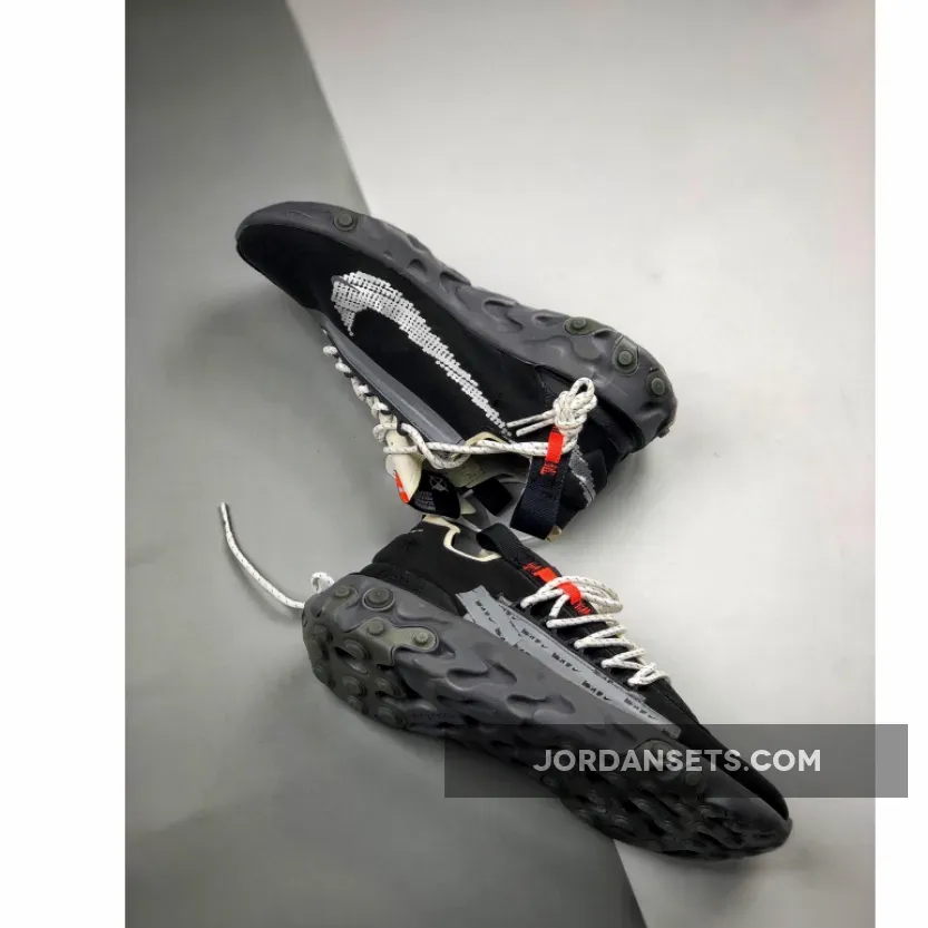 Nike React WR ISPA Black/Metallic Silver AR8555-001 New Releases