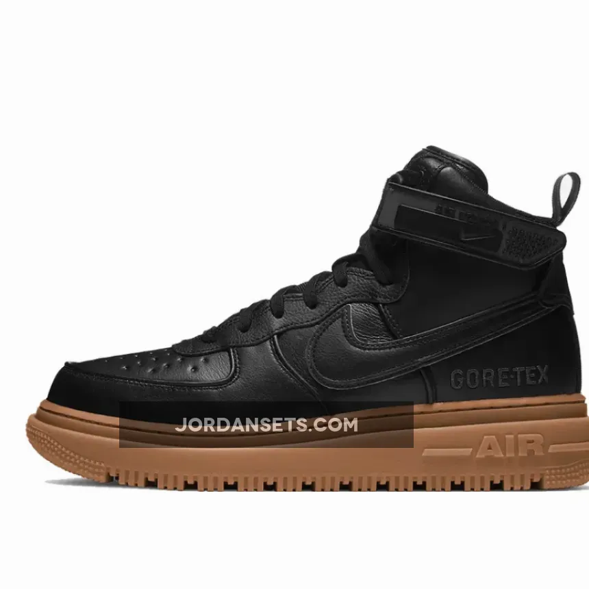 Nike Air Force 1 High Gore-Tex Boot Black Gum CT2815-001 #nike air force 1 boots gore tex