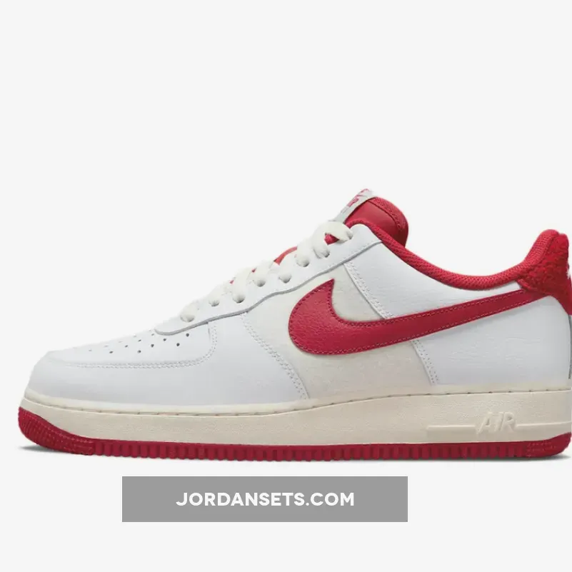 Nike Air Force 1 '07 LV8 White/Gym Red-Sail - air force 1 letterman