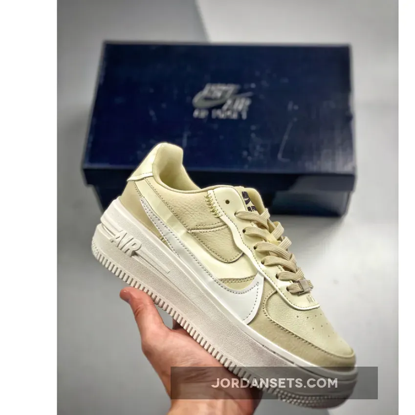 Nike Air Force 1 PLT.AF.ORM Fossil/Summit White-Black | W AF1 PLATFORM