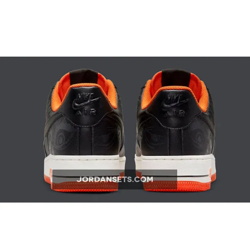 Nike Air Force 1 Low 'Halloween 2021' Black/Starfish-Sail #halloween air force