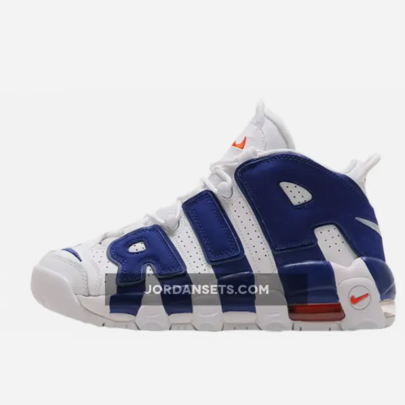 Nike Air More Uptempo 'Knicks' White/Deep Royal Blue-Team Orange 921948-101 Online