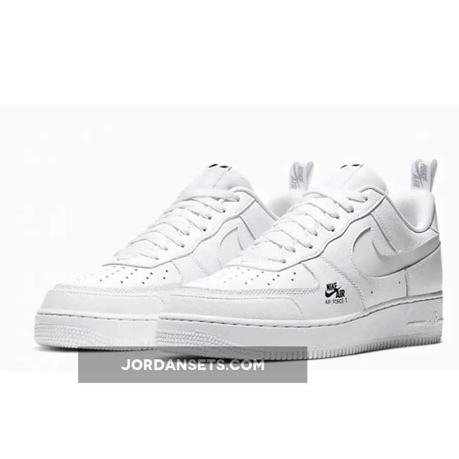 Nike Air Force 1 Low Utility White For Womens CV9604-100 - nike air force 1 low utility white black