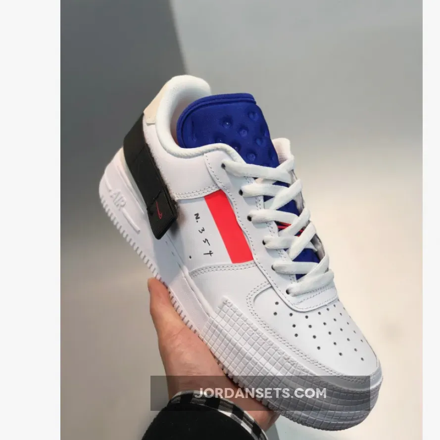 Air Force Type / Nike Air Force 1 Low Type Summit White/Red Orbit-Black CI0054-100