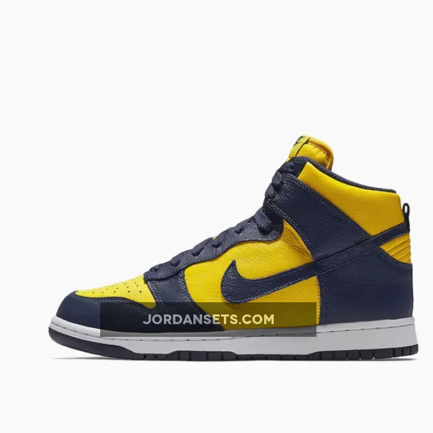 Nike Dunk High 'Michigan'Varsity Maize/Midnight Navy-White midnight navy dunks high