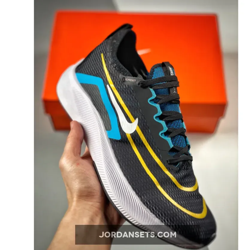 Nike Zoom Fly 4 Black/Chlorine Blue/Vivid Sulphur/White Nike Zoom Blue CT2392-003