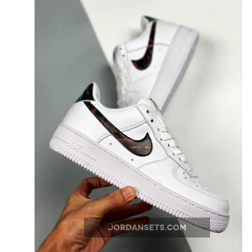 Nike Air Force 1 Low Tie Dye White/Bright Crimson-Laser Blue-Black