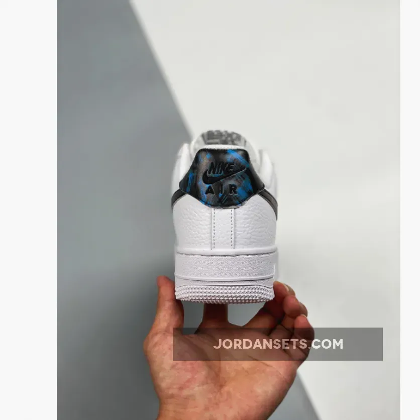 Nike Air Force 1 Low Tie Dye White/Bright Crimson-Laser Blue-Black