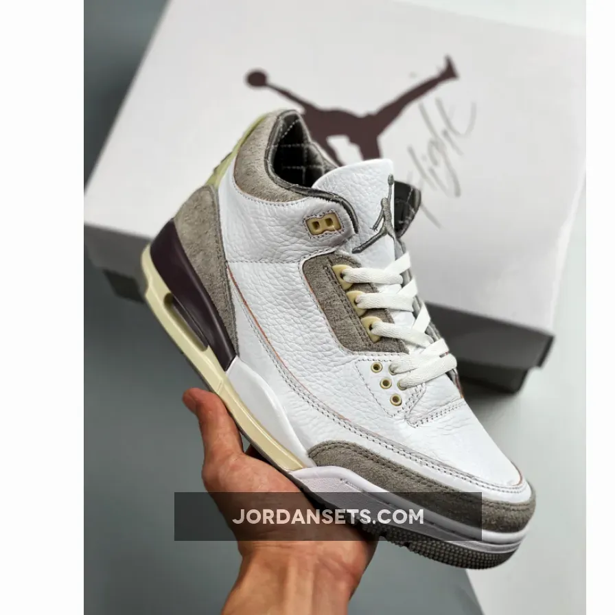 A Ma Maniere x Air Jordan 3 White/Medium Grey-Violet Ore-White DH3434-110