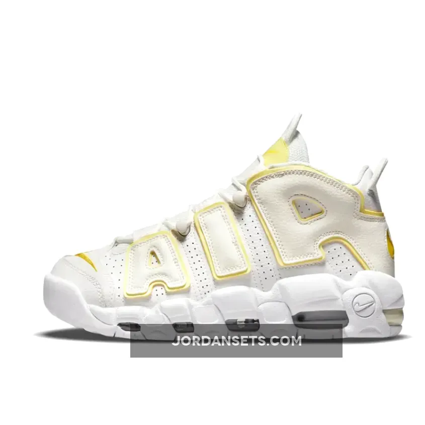 Nike Air More Uptempo TPU White Yellow DM3035-100 - nike uptempo yellow
