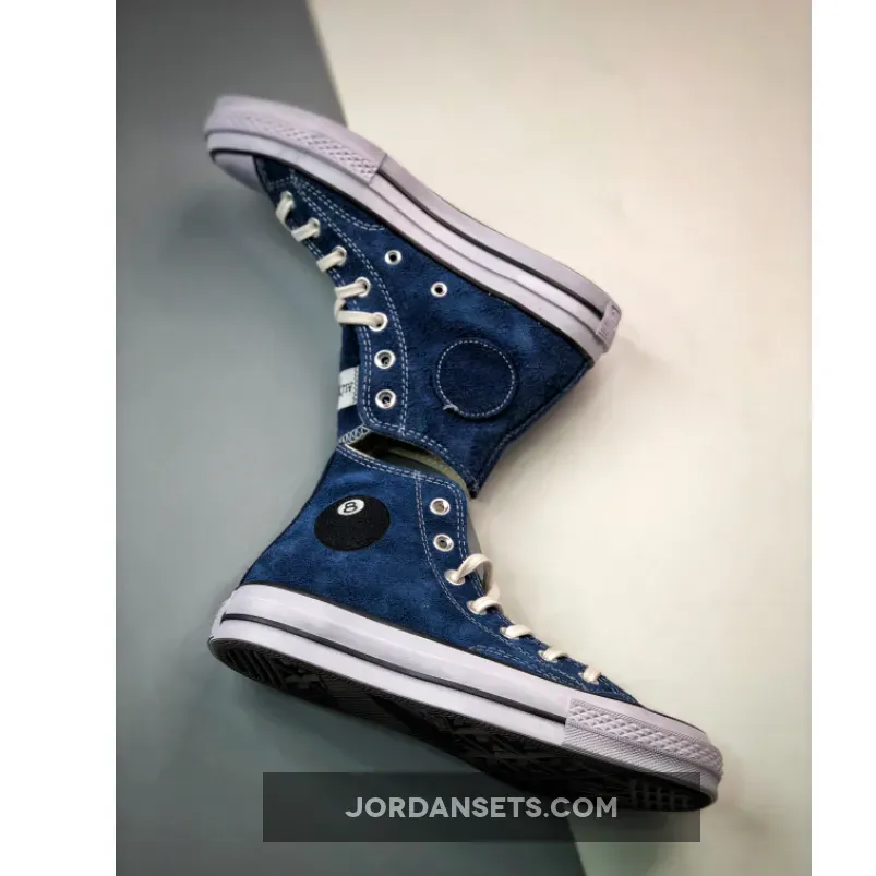 Stussy x Converse Chuck 70 High 8 Ball Navy A03711C stussy x converse 2022