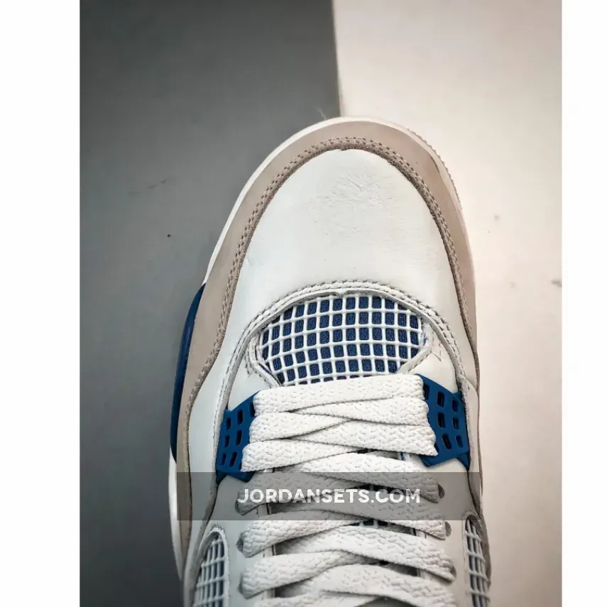 Air Jordan 4 Off-White/Military Blue-Neutral Grey Restock Air Jordan 4 Off-White/Military Blue-Neutral Grey Restock