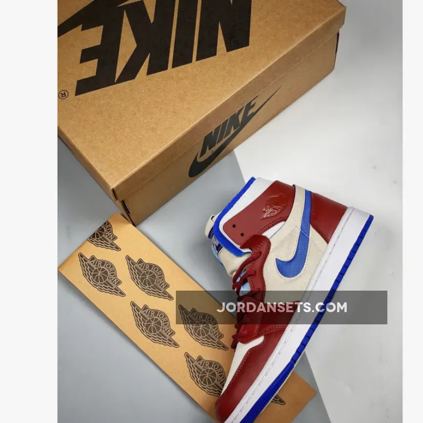 Air Jordan 1 Zoom CMFT 'Team Red' , Jordan 1 Zoom Sail CT0979-104