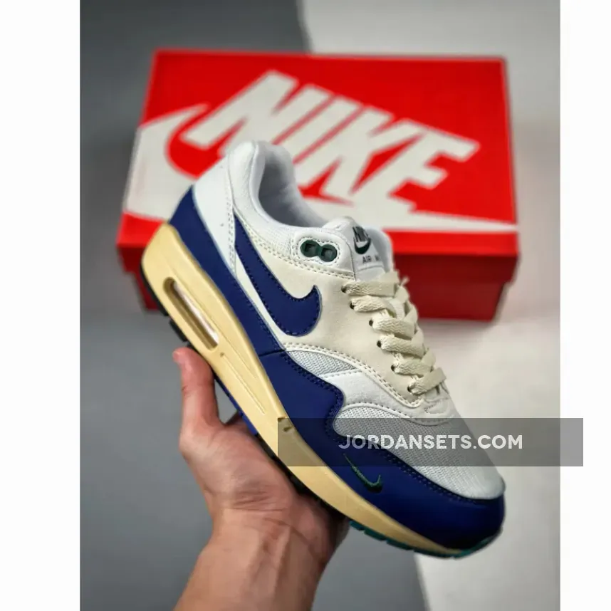 Nike Air Max 1 "Athletic Dept." White Deep Royal FQ8048-133