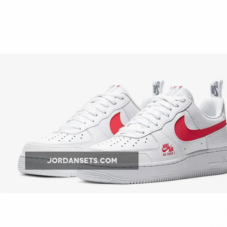 Nike Air Force 1 LV8 Utility White Red CW7579-101 #af1 utility red